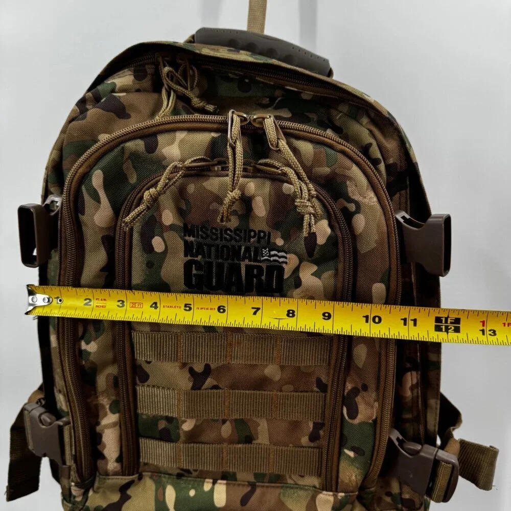 MS National Guard Camo Tactical Backpack Military Style
